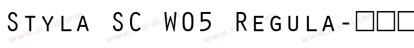 Styla SC W05 Regula字体转换 Styla SC W05 Regula字体转换